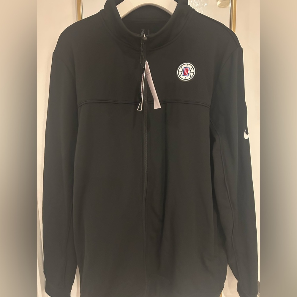 Nike dri-fit full zip jacket black Los Angeles Clippers size large - Picture 3 of 7